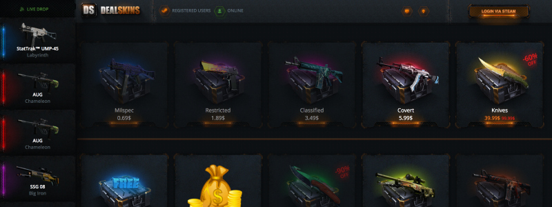 cs go legit skins case open site