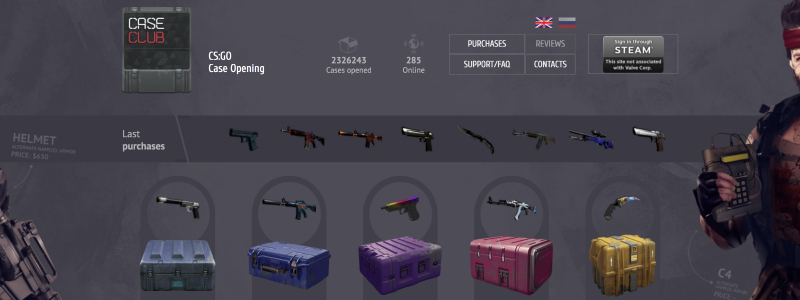 cs go legit unboxing site skins